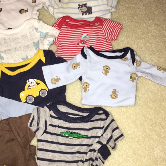 Boys Preemie Lot of Onesies - Picture 5 of 5